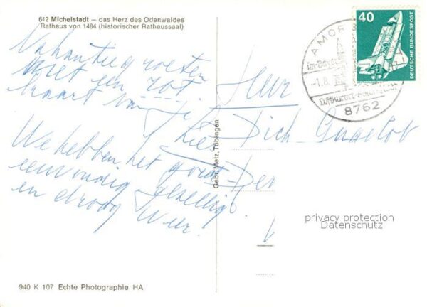 Michelstadt Rathaus 15. Jhdt. Historischer Rathauss – Bild 2