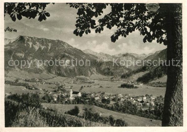 Bad Oberdorf Panorama mit Iseler und Hintersteinerta