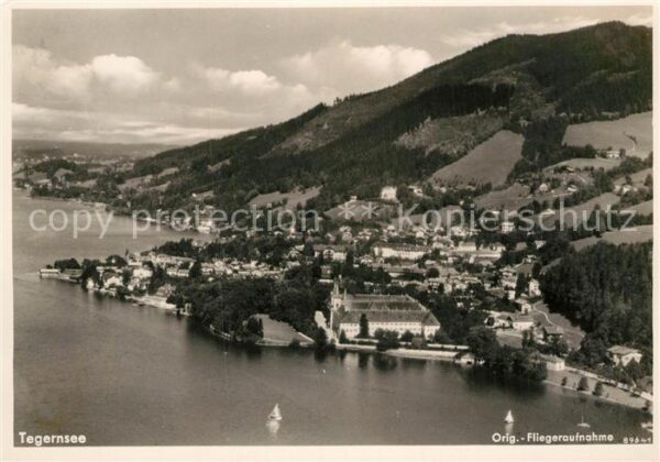 Tegernsee Original Fliegeraufnahme