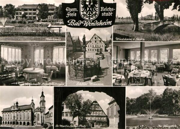 Bad Windsheim Kurhaus Rathaus Kirche Martin Luther Pl