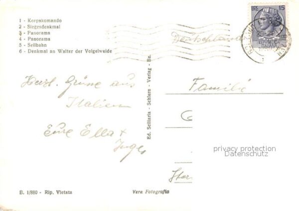 Bozen Suedtirol Korpskommando Siegesdenkmal Panorama Se – Bild 2