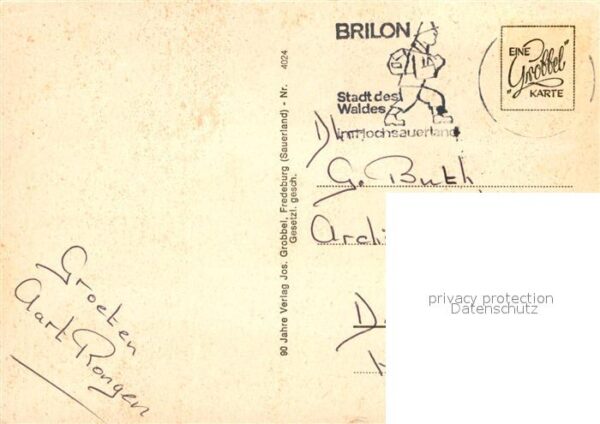 Brilon Kriegsblindenkurheim Waldschwimmbad Kre – Bild 2