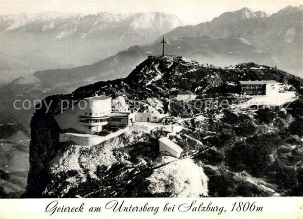 Salzburg Oesterreich Untersberg Seilbahn Bergstation Geierec