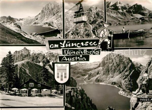 Luenersee Vorarlberg Gebirgssee Bergbahn Berggaststätte Alpe