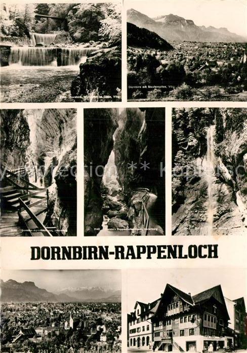Dornbirn Vorarlberg Rappenloch Wasserfall Schlucht Gesamtan