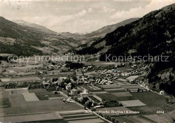 Treffen Ossiacher See Kaernten Sommerfrische Fliegeraufnahme