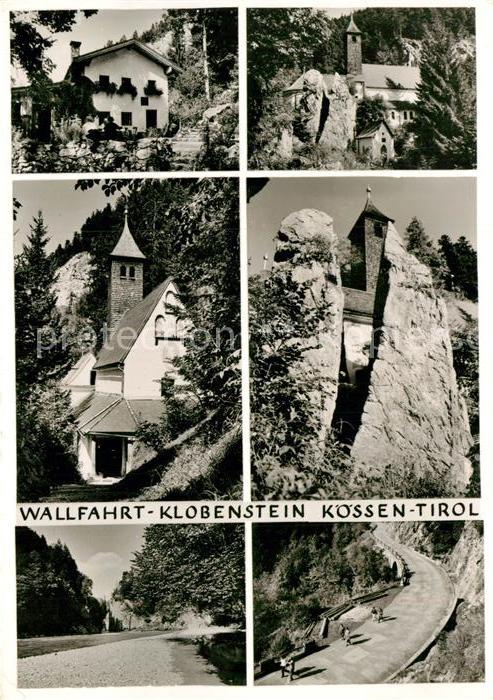 Klobenstein Koessen Wallfahrtskirche Felsen Gasthaus