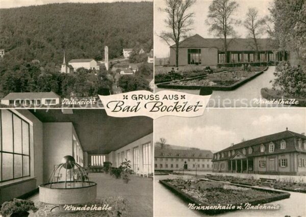 Bad Bocklet Teilansicht Wandelhalle Brunnenhalle Ba