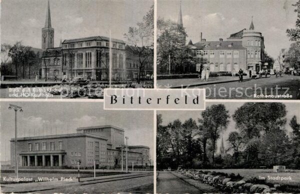 Bitterfeld HO-Kaufhaus Rathenaustrasse Kulturpalas