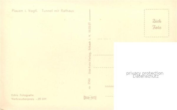 Plauen Vogtland Tunnel Rathaus – Bild 2