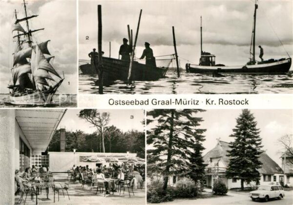 Graal-Mueritz Ostseebad Segelschulschiff Wilhelm Pieck Am Bodde