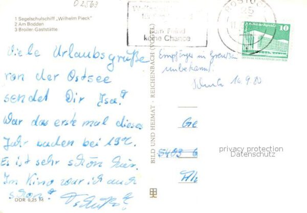 Graal-Mueritz Ostseebad Segelschulschiff Wilhelm Pieck Am Bodde – Bild 2