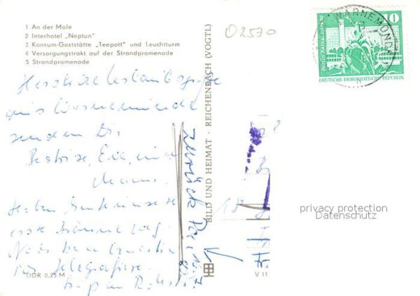 Rostock-Warnemuende Mole Interhotel Neptun Konsum-Gaststätt – Bild 2