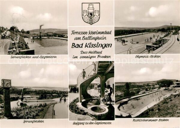 Bad Kissingen Terrassen-Schwimmbad am Ballighain Nich