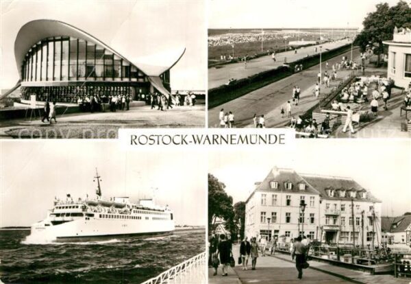 Rostock-Warnemuende Gaststätte Teepott Strandpromenade Erho