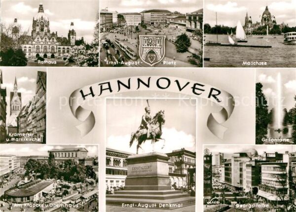 Hannover Rathaus Ernst-August-Denkmal Georgstras
