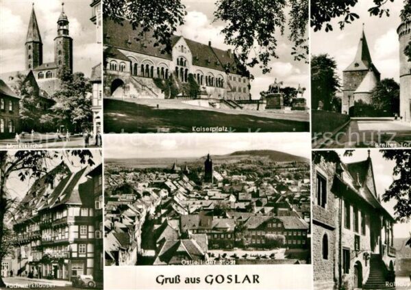 Goslar Kaiserpfalz Marktkirche Fachwerkhäuser