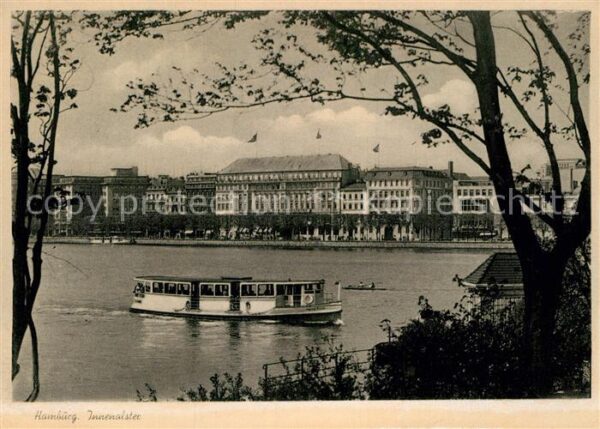 Hamburg Innenalster Motorschiff