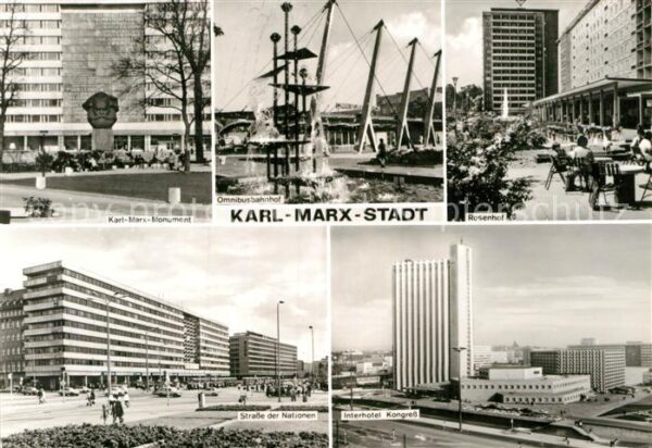 Karl-Marx-Stadt Rosenhof Interhotel Kongress Strasse de