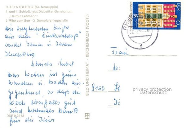Rheinsberg Schloss See Dampferanlegestelle – Bild 2