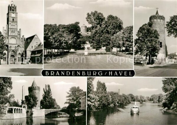 Brandenburg Havel Rathaus Marienberg Plauer Torturm Sowje