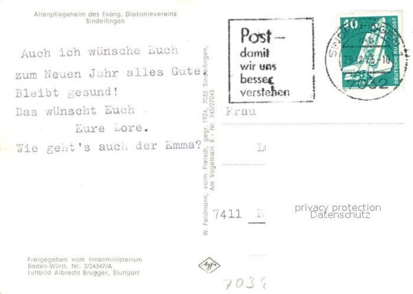 Sindelfingen Fliegeraufnahme Altenpflegeheim Evangel – Bild 2