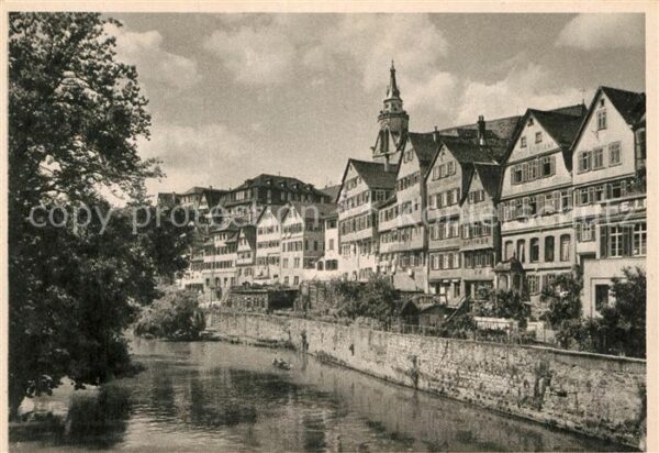 Tuebingen Blick von der Eberhardbrücke