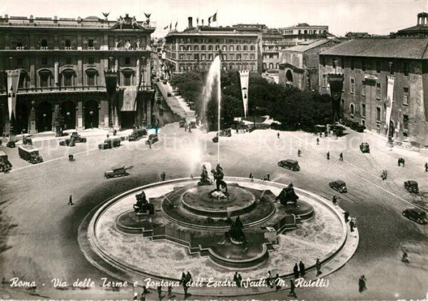Roma Rom Via delle Terme Fontana dell'Esedra
