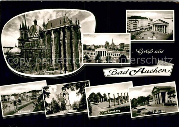 Bad Aachen Dom Theater Elisenbrunnen Kaiserplatz B
