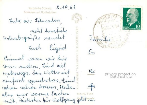 Rathen Saechsische Schweiz Amselsee Bootsstation – Bild 2