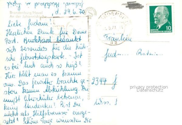 Brandenburg Havel Johanniskirche Motorschiff Aktivist – Bild 2