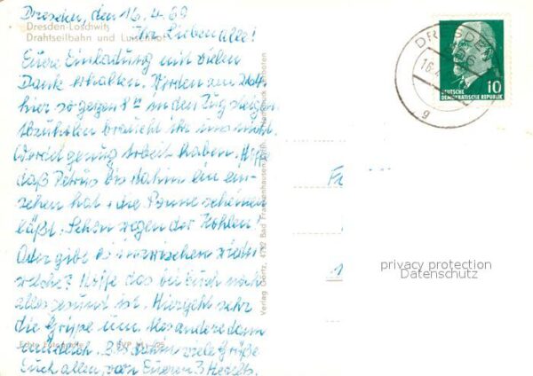 Loschwitz Dresden Drahtseilbahn Luisenhof – Bild 2