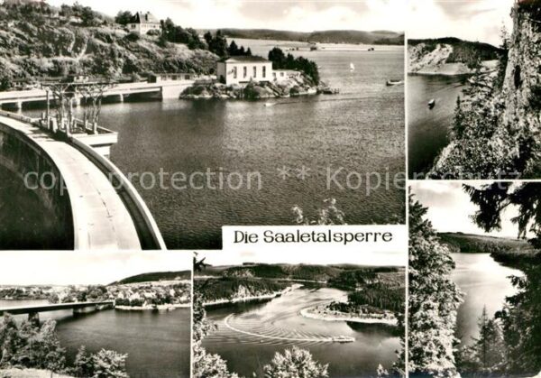 Saaletalsperre Stausee Sperrmauer Totenfels Saalburg B