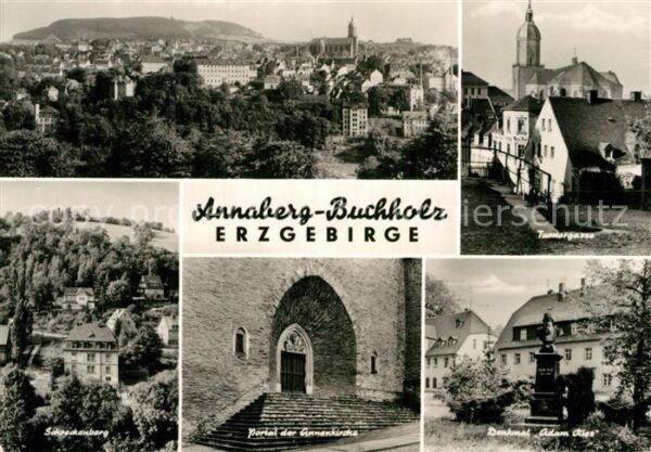 Annaberg-Buchholz Erzgebirge Turnergasse Schreckenberg Annenkirche D