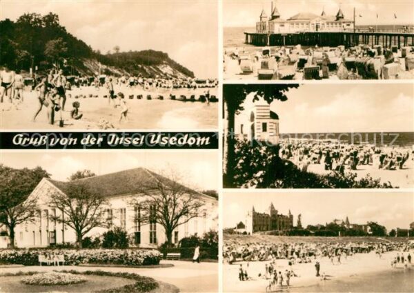 Insel Usedom Kölpinsee Strand Heringsdorf Kulturhaus