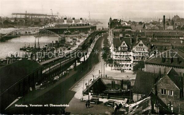 Hamburg Vorsetzen Überseebrücke Dampfer