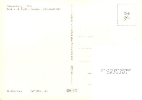 Schwarzburg Thueringer Wald Hotel-Terrasse Schwarzaburg – Bild 2