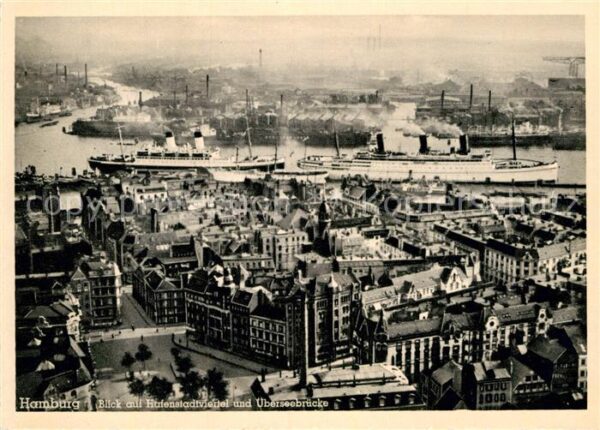 Hamburg Hafen Überseebrücke Dampfer