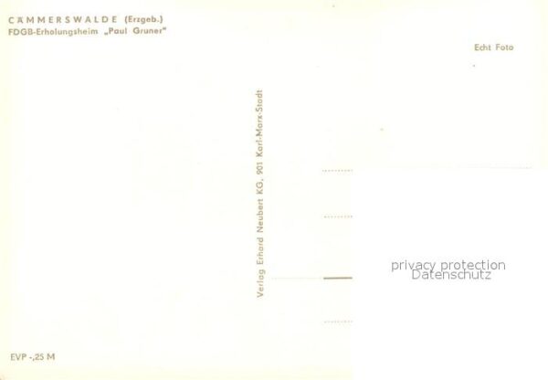 Caemmerswalde FDGB-Erholungsheim Paul Gruner – Bild 2