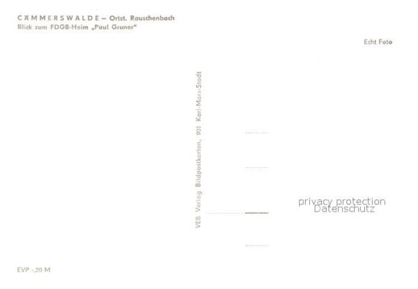 Rauschenbach Caemmerswalde FDGB-Heim Paul Gruner – Bild 2