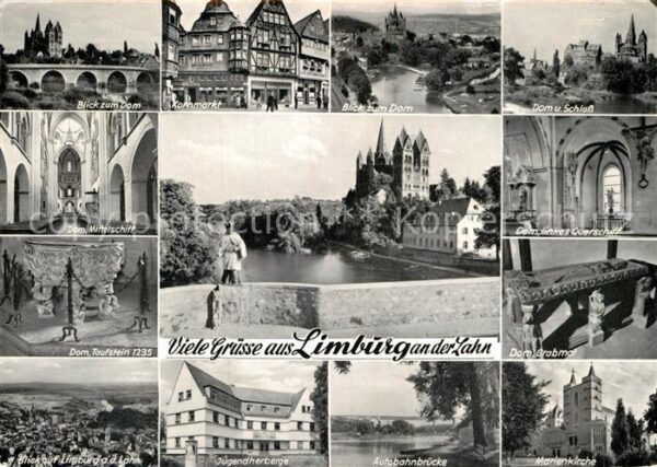 Limburg Lahn Dom Taufstein Jugendherberge Marienkirc
