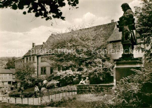 Eisenach Thueringen Bachhaus Bachdenkmal am Frauenplan
