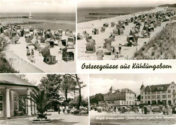 Kuehlungsborn Ostseebad Lesehalle Kurgarten Erholungsheim Joche