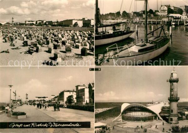Rostock-Warnemuende Strandpromenade Yachthafen Gaststätte T