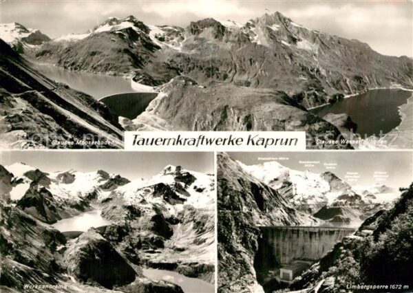 Kaprun Tauernkraftwerke Stausee Mooserboden Wa