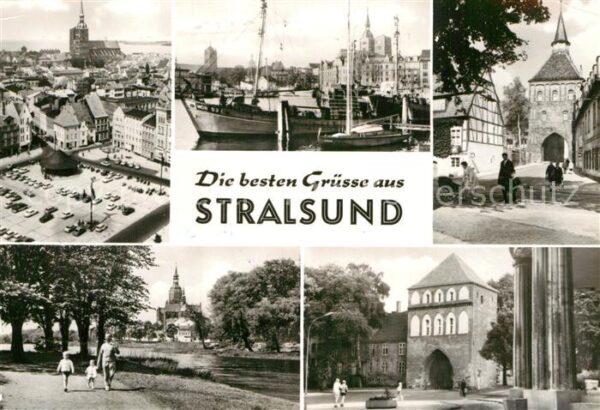 Stralsund Mecklenburg Vorpommern Hafen Tor Park
