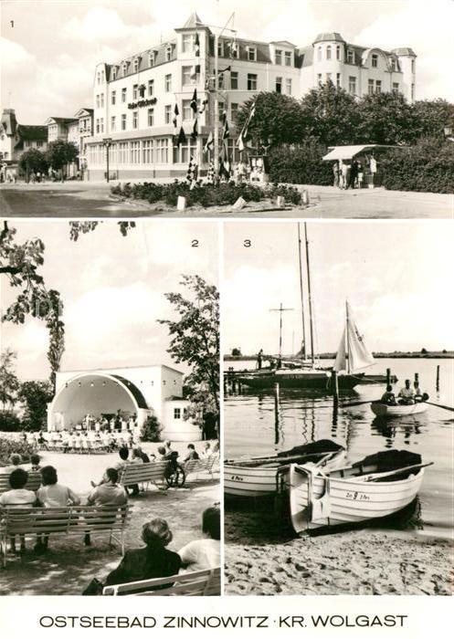 Zinnowitz Ostseebad Heim Glück auf Konzertpavillon Achterwa