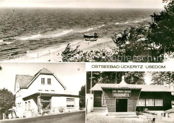 Ueckeritz Usedom Strand Ratscafe Fischerhütte