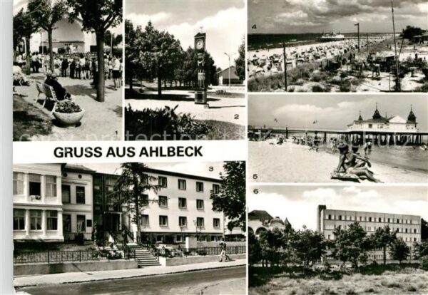 Ahlbeck Ostseebad Stranduhr Erholungsheim Ferienglück Max