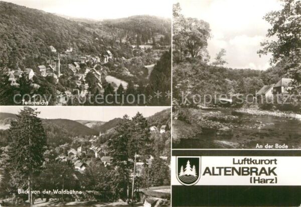 Altenbrak Harz Blick von der Waldbühne An der Bode